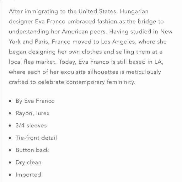 Anthropologie Eva Franco Marin blouse - Picture 2 of 5